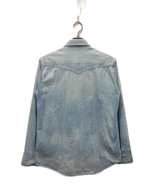 VISVIM（ビズビム）VISVIM (ビズビム) ユーズド加工 デニム ウエスタンシャツ インディゴ サイズ:1の古着・服飾アイテム