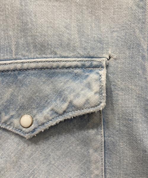 VISVIM（ビズビム）VISVIM (ビズビム) ユーズド加工 デニム ウエスタンシャツ インディゴ サイズ:1の古着・服飾アイテム
