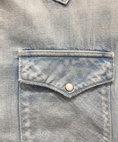 VISVIM（ビズビム）VISVIM (ビズビム) ユーズド加工 デニム ウエスタンシャツ インディゴ サイズ:1の古着・服飾アイテム
