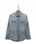 VISVIM（ビズビム）の古着「ユーズド加工 デニム ウエスタンシャツ」｜インディゴ