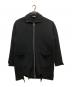 DIESEL（ディーゼル）の古着「デストロイ加工ジップアップロングニットジャケット」｜ブラック