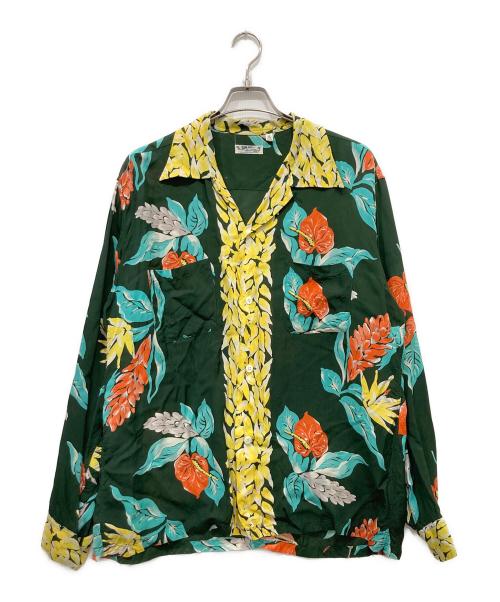 Sun Surf（サンサーフ）Sun Surf (サンサーフ) LEI TROPICAL FLOWERS グリーン サイズ:XLの古着・服飾アイテム