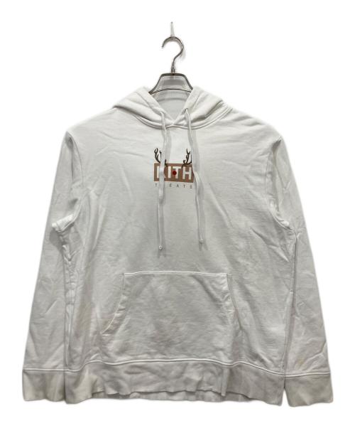 KITH（キス）KITH (キス) パーカー ホワイト サイズ:Lの古着・服飾アイテム