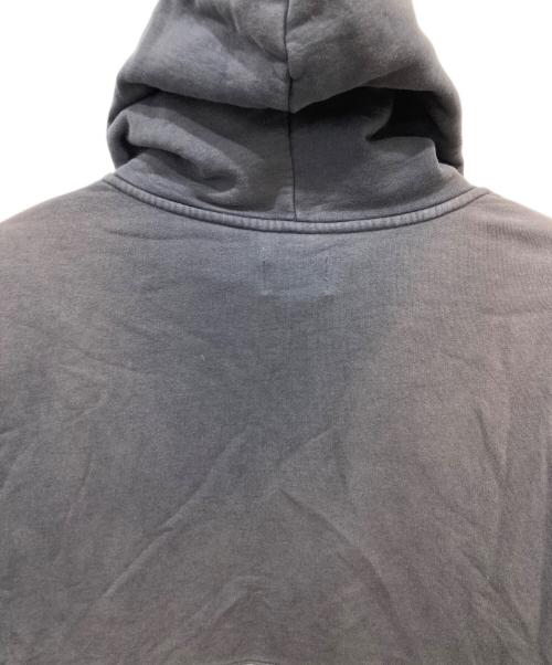 KITH（キス）KITH (キス) フロッキープリント切替パーカー グレー×アイボリー サイズ:XLの古着・服飾アイテム