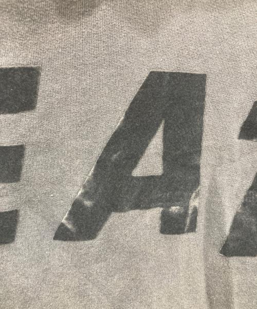 KITH（キス）KITH (キス) フロッキープリント切替パーカー グレー×アイボリー サイズ:XLの古着・服飾アイテム