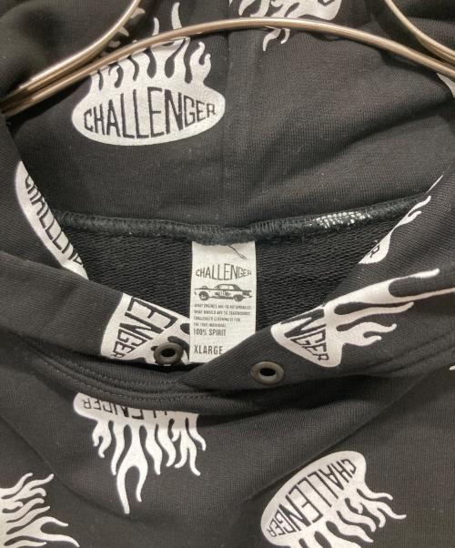 CHALLENGER（チャレンジャー）CHALLENGER (チャレンジャー) FIREBALL HOODIE ブラック サイズ:XLの古着・服飾アイテム