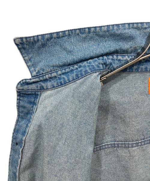 CHALLENGER（チャレンジャー）CHALLENGER (チャレンジャー) TIE DYE SLEEVE DENIM SHIRT/L / デニムシャツ インディゴ サイズ:XLの古着・服飾アイテム