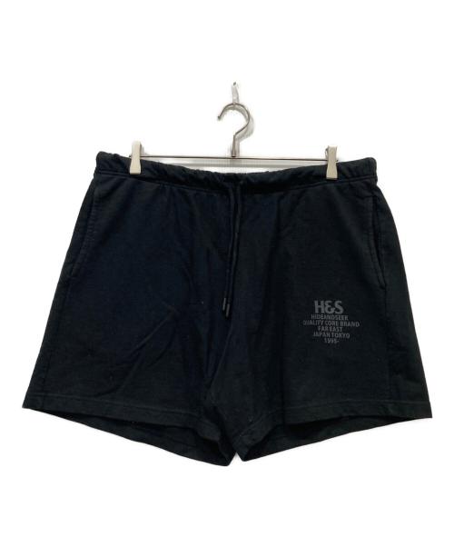 HIDE AND SEEK（ハイドアンドシーク）HIDE AND SEEK (ハイドアンドシーク) Logo Short ブラック サイズ:Mの古着・服飾アイテム