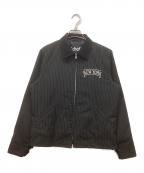 Schottショット）の古着「ストライプワークジャケット」｜ブラック