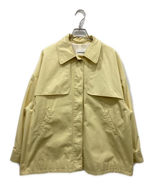 CAVEZA ROSSO（カベサ ロッソ）CAVEZA ROSSO (カベサ ロッソ) ステンカラータックスリーブブルゾン イエロー サイズ:Freeの古着・服飾アイテム