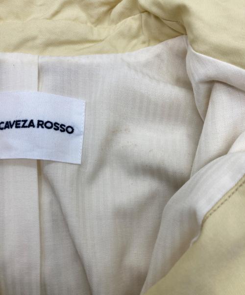 CAVEZA ROSSO（カベサ ロッソ）CAVEZA ROSSO (カベサ ロッソ) ステンカラータックスリーブブルゾン イエロー サイズ:Freeの古着・服飾アイテム