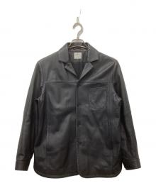 EMMETI（エンメティ）の古着「ラムレザージャケット」｜ブラック