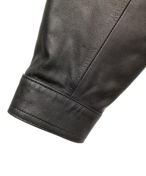 EMMETI（エンメティ）EMMETI (エンメティ) ラムレザージャケット ブラック サイズ:Lの古着・服飾アイテム