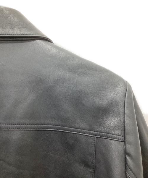 EMMETI（エンメティ）EMMETI (エンメティ) ラムレザージャケット ブラック サイズ:Lの古着・服飾アイテム