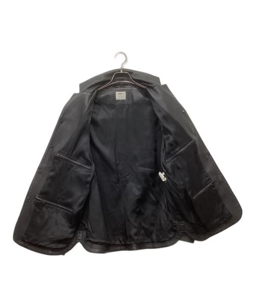 EMMETI（エンメティ）EMMETI (エンメティ) ラムレザージャケット ブラック サイズ:Lの古着・服飾アイテム