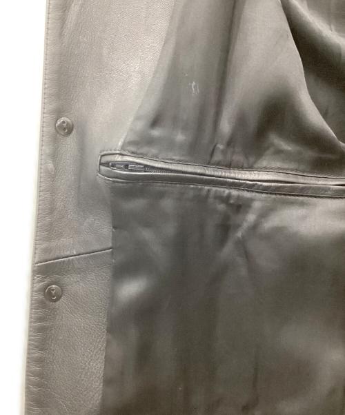 EMMETI（エンメティ）EMMETI (エンメティ) ラムレザージャケット ブラック サイズ:Lの古着・服飾アイテム