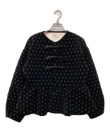 Bibiy.（ビビィ）の古着「ODETTE PEPURAMU CARDIGAN」｜ブラック