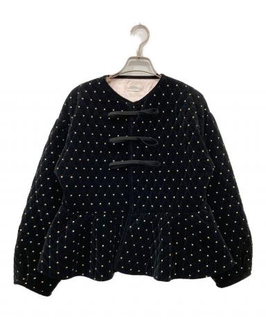中古・古着通販】Bibiy. (ビビィ) ODETTE PEPURAMU CARDIGAN ブラック