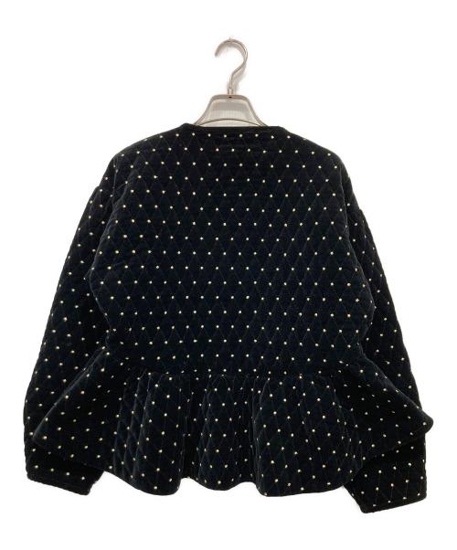 Bibiy.（ビビィ）Bibiy. (ビビィ) ODETTE PEPURAMU CARDIGAN ブラック サイズ:Freeの古着・服飾アイテム