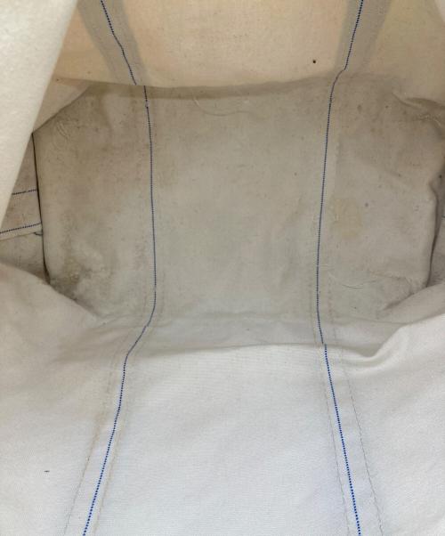 L.L.Bean（エルエルビーン）L.L.Bean (エルエルビーン) BOAT AND TOTE / ボート・アンド・トート / 80's ホワイト×ネイビー サイズ:実寸サイズをご参照くださいの古着・服飾アイテム