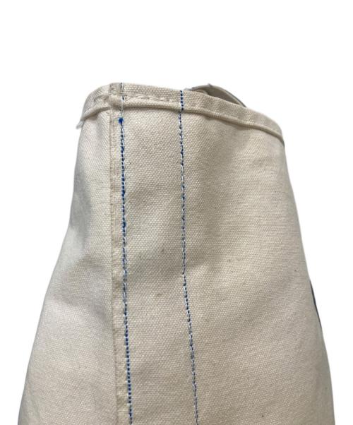 L.L.Bean（エルエルビーン）L.L.Bean (エルエルビーン) BOAT AND TOTE / ボート・アンド・トート / 80's ホワイト×ネイビー サイズ:実寸サイズをご参照くださいの古着・服飾アイテム