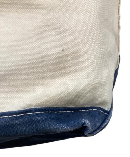 L.L.Bean（エルエルビーン）L.L.Bean (エルエルビーン) BOAT AND TOTE / ボート・アンド・トート / 80's ホワイト×ネイビー サイズ:実寸サイズをご参照くださいの古着・服飾アイテム
