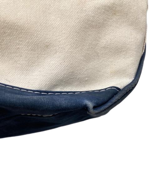 L.L.Bean（エルエルビーン）L.L.Bean (エルエルビーン) BOAT AND TOTE / ボート・アンド・トート / 80's ホワイト×ネイビー サイズ:実寸サイズをご参照くださいの古着・服飾アイテム