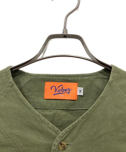 KEBOZ（ケボズ）KEBOZ (ケボズ) ベースボールシャツ グリーン サイズ:Mの古着・服飾アイテム