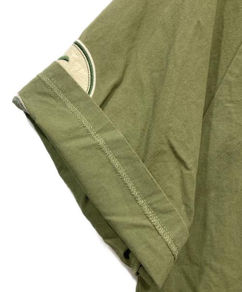 KEBOZ（ケボズ）KEBOZ (ケボズ) ベースボールシャツ グリーン サイズ:Mの古着・服飾アイテム