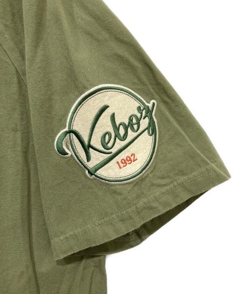 KEBOZ（ケボズ）KEBOZ (ケボズ) ベースボールシャツ グリーン サイズ:Mの古着・服飾アイテム