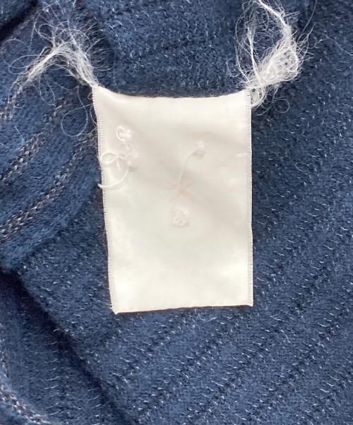 Y's for men（ワイズフォーメン）Y's for men (ワイズフォーメン) ストライプニットロングシャツ ネイビー サイズ:不明の古着・服飾アイテム