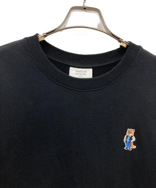 maison kitsune（メゾンキツネ）maison kitsune (メゾンキツネ) ドレスド フォックス コンフォート スウェットシャツ ブラック サイズ:XLの古着・服飾アイテム