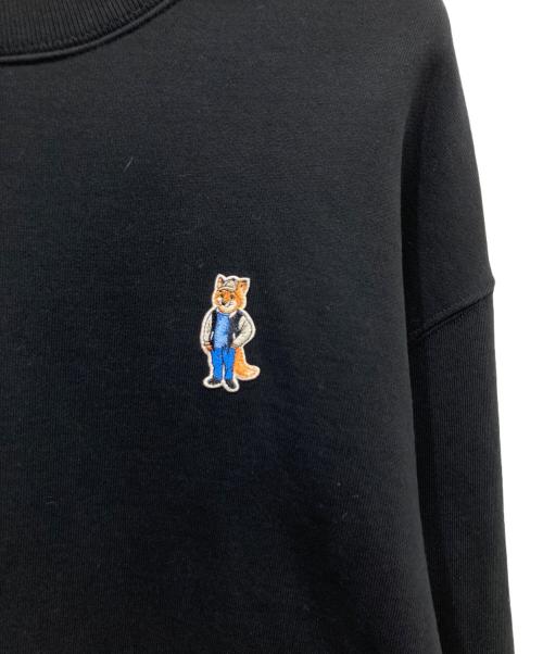 maison kitsune（メゾンキツネ）maison kitsune (メゾンキツネ) ドレスド フォックス コンフォート スウェットシャツ ブラック サイズ:XLの古着・服飾アイテム