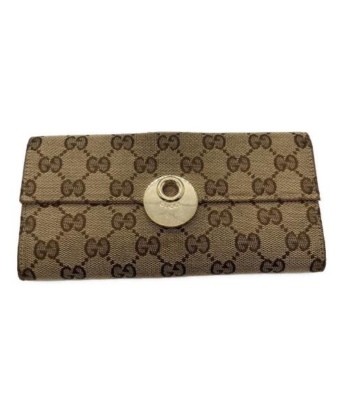GUCCI（グッチ）GUCCI (グッチ) 長財布 ベージュの古着・服飾アイテム