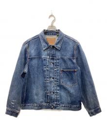 LEVI'S PReMIUM×JOURNAL STANDARD relume（リーバイス プレミアム×ジャーナルスタンダード レリューム）の古着「別注 1st JKT Selvedge リペア加工デニムジャケット」｜インディゴ