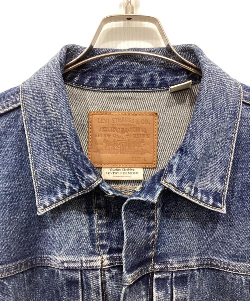 LEVI'S PReMIUM（リーバイス プレミアム）LEVI'S PReMIUM (リーバイス プレミアム) JOURNAL STANDARD relume (ジャーナルスタンダード レリューム) 別注 1st JKT Selvedge リペア加工デニムジャケット インディゴ サイズ:Lの古着・服飾アイテム