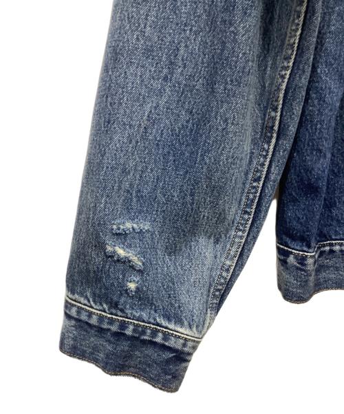 LEVI'S PReMIUM（リーバイス プレミアム）LEVI'S PReMIUM (リーバイス プレミアム) JOURNAL STANDARD relume (ジャーナルスタンダード レリューム) 別注 1st JKT Selvedge リペア加工デニムジャケット インディゴ サイズ:Lの古着・服飾アイテム