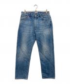 uniform experimentユニフォームエクスペリメント）の古着「DAMAGED DENIM PANTS　24AW」｜インディゴ