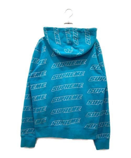 SUPREME（シュプリーム）SUPREME (シュプリーム) Repeat Zip Up Hooded Sweatshirt　18SS ブルー サイズ:Sの古着・服飾アイテム