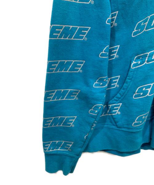 SUPREME（シュプリーム）SUPREME (シュプリーム) Repeat Zip Up Hooded Sweatshirt　18SS ブルー サイズ:Sの古着・服飾アイテム