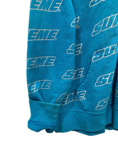 SUPREME（シュプリーム）SUPREME (シュプリーム) Repeat Zip Up Hooded Sweatshirt　18SS ブルー サイズ:Sの古着・服飾アイテム