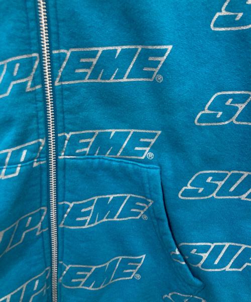 SUPREME（シュプリーム）SUPREME (シュプリーム) Repeat Zip Up Hooded Sweatshirt　18SS ブルー サイズ:Sの古着・服飾アイテム