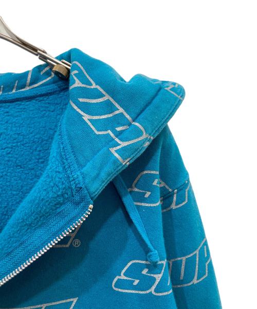 SUPREME（シュプリーム）SUPREME (シュプリーム) Repeat Zip Up Hooded Sweatshirt　18SS ブルー サイズ:Sの古着・服飾アイテム