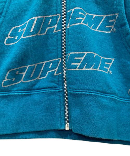 SUPREME（シュプリーム）SUPREME (シュプリーム) Repeat Zip Up Hooded Sweatshirt　18SS ブルー サイズ:Sの古着・服飾アイテム