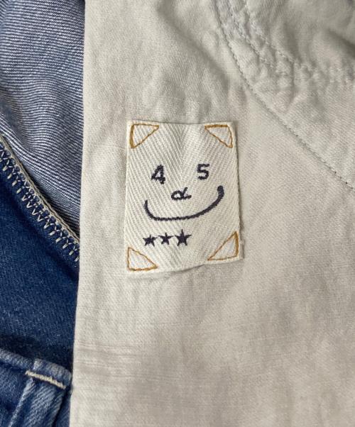 45R（フォーティファイブ・アール）45R (フォーティファイブ・アール) モンプデニムのペインタースカート インディゴ サイズ:3の古着・服飾アイテム