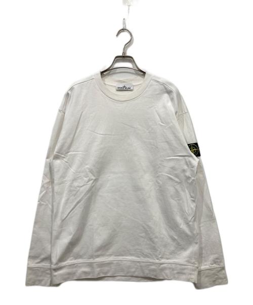 STONE ISLAND（ストーンアイランド）STONE ISLAND (ストーンアイランド) ロングスリーブカットソー　23AW ホワイト サイズ:Mの古着・服飾アイテム