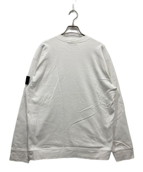 STONE ISLAND（ストーンアイランド）STONE ISLAND (ストーンアイランド) ロングスリーブカットソー　23AW ホワイト サイズ:Mの古着・服飾アイテム