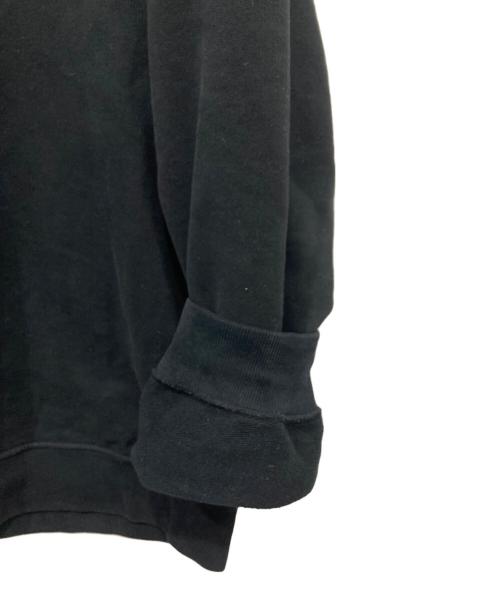 STONE ISLAND（ストーンアイランド）STONE ISLAND (ストーンアイランド) ガーメントダイ ブラッシュドコットン プルオーバー スウェット　22AW ブラック サイズ:Lの古着・服飾アイテム