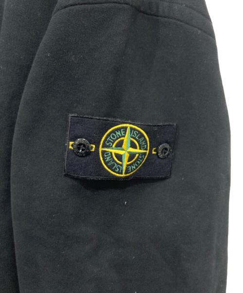STONE ISLAND（ストーンアイランド）STONE ISLAND (ストーンアイランド) ガーメントダイ ブラッシュドコットン プルオーバー スウェット　22AW ブラック サイズ:Lの古着・服飾アイテム