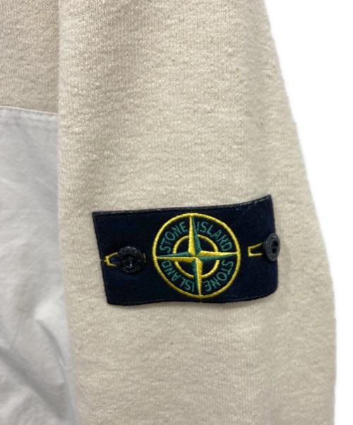STONE ISLAND（ストーンアイランド）STONE ISLAND (ストーンアイランド) PLATED TERRY FLEECE ジャケット 23AW ベージュ サイズ:Lの古着・服飾アイテム
